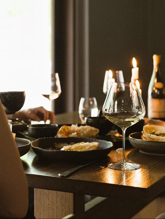 Guests dining in the Many Little private dining room